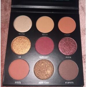Kylie Cosmetics The Burgundy Palette Kyshadow 9 Pan Eyeshadow Pressed Powder